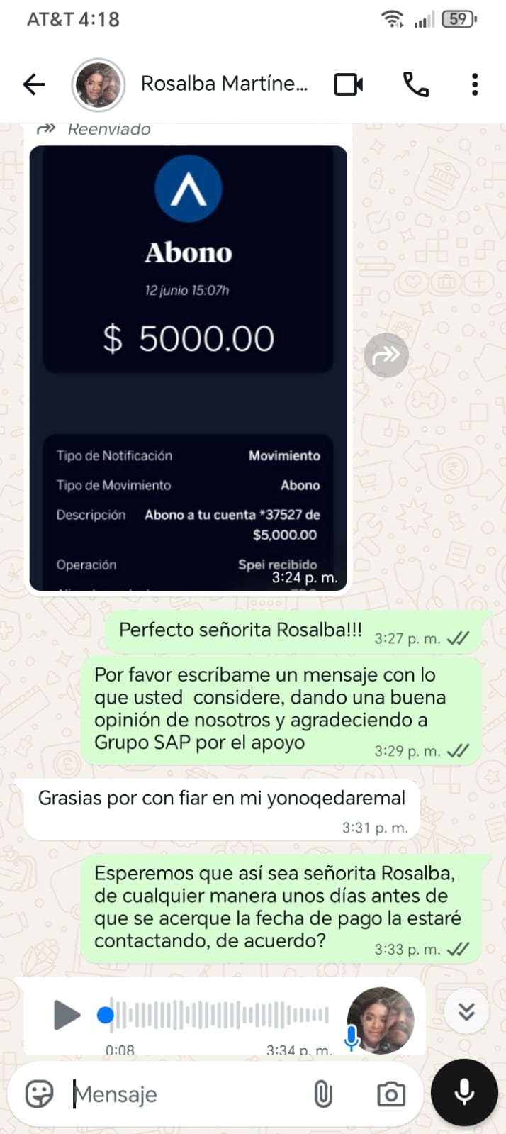 Testimonio de cliente Grupo SAP